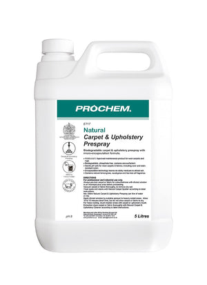 Prochem Natural Prespray 5L - E717‑05 | Plant‑Based Carpet Pre‑Spray Cleaner