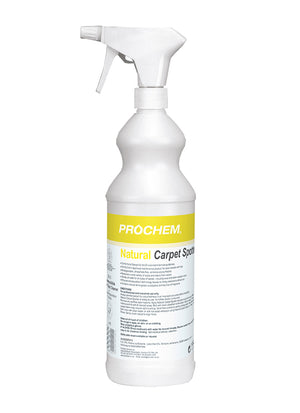 Prochem Natural Carpet Spotter 1L - plant-based carpet and upholstery spot cleaner bottle.
