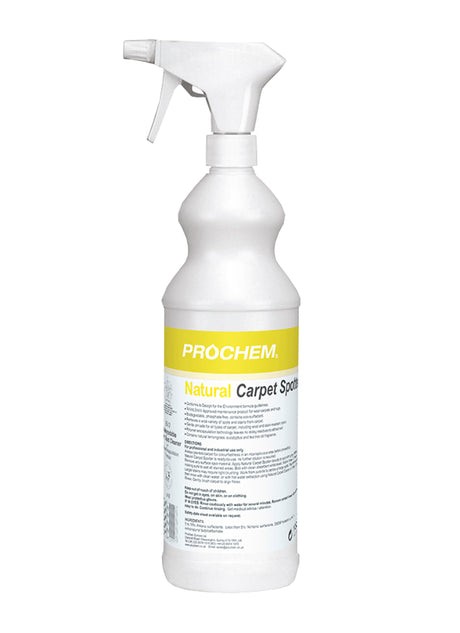 Prochem Natural Carpet Spotter 1L - plant-based carpet and upholstery spot cleaner bottle.