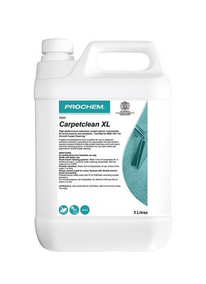 Prochem Carpetclean XL 5L – professional heavy-duty carpet extraction detergent packaging.