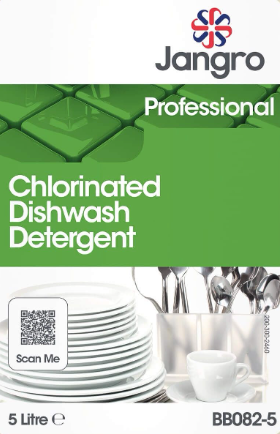 Jangro Professional Chlorinated Dishwash Detergent 5Ltr BB082-5 - 800-232-0053