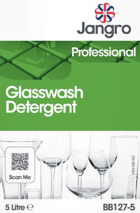 Jangro Professional Glasswash Detergent 5Ltr BB127-5