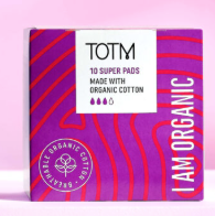 TOTM Super Flow Pads 12x20 case Made from Breathable Organic Cotton ( Purple Box )