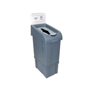 Procycle 80L White General Waste Recycling Bin - Lid & Back Panel | ROB105173WHT