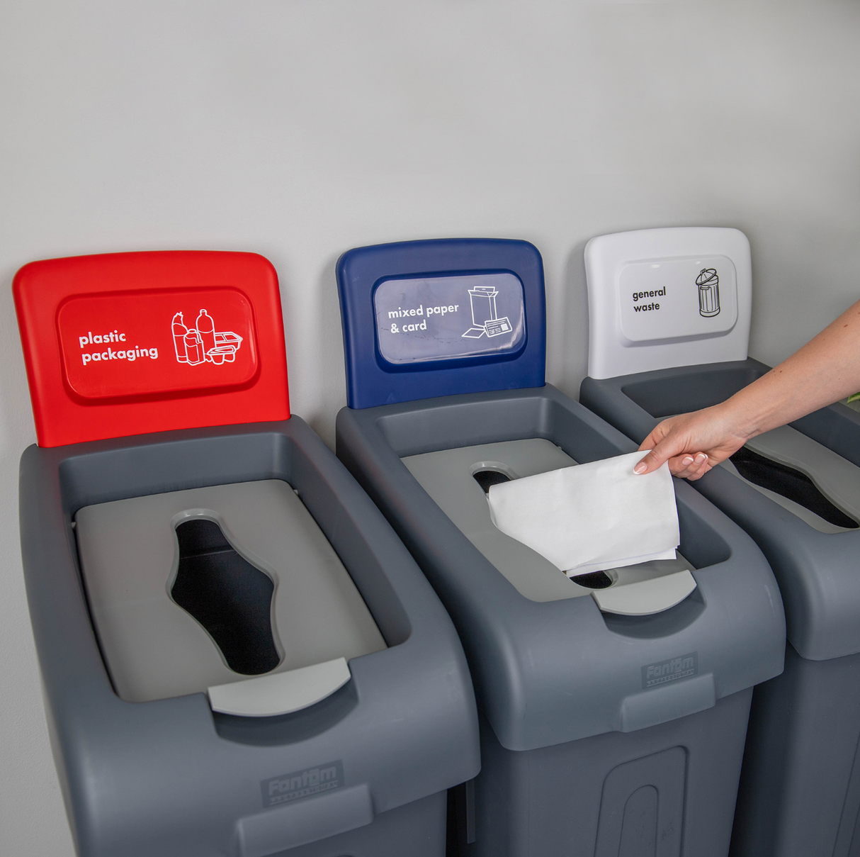 Procycle 80L Red Recycling Bin ROB105173RD | Bin, Lid & Back Panel Set
