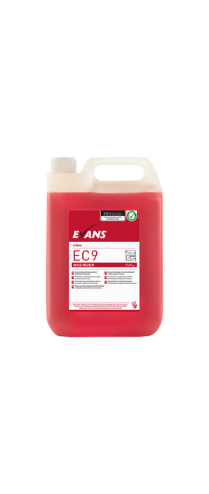 Evans EC9 Washroom Cleaner & Descaler 5L | A057EEV2 | Powerful & Eco-Conscious Cleaning