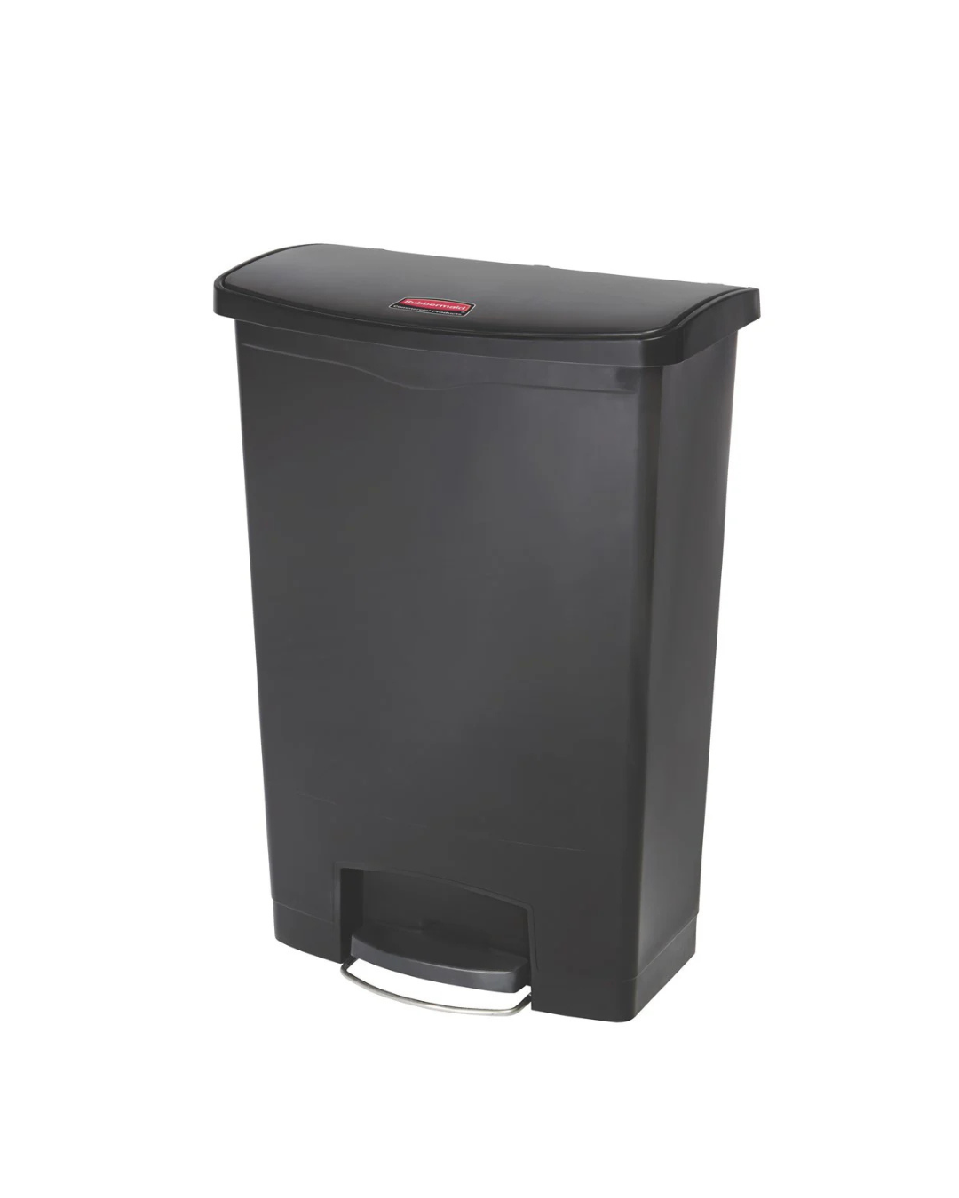 Slim Jim Step‑On Resin Front Pedal 90L Black - 1883615 | Hands‑Free Commercial Waste Bin