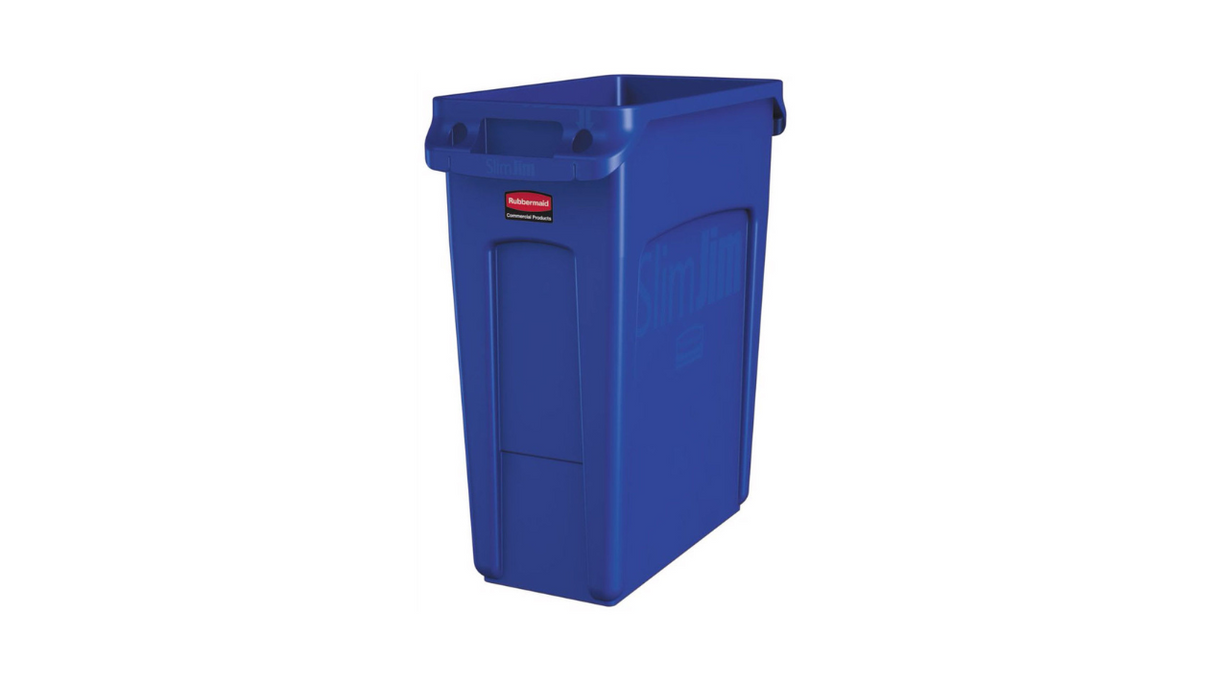 Slim Jim Blue Recycling Bin 87L - CB310-B / FG354007 | Durable Container for Mixed Recyclables