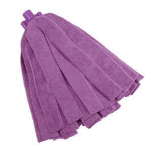 Vikan Microfibre Socket Mop in purple, designed for professional cleaning.