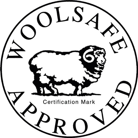 Woolsafe Approved certification mark for Prochem Clensan B125 deodorising sanitiser.