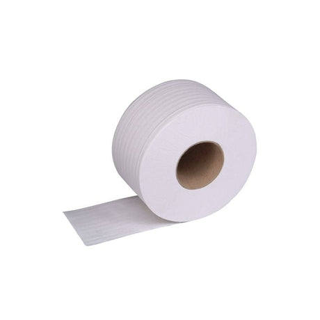 Jangro Premium Mini Jumbo Toilet Roll – 2 Ply, 200m, pack of 12.