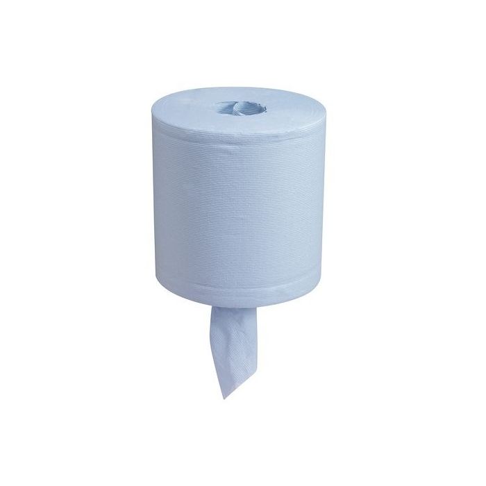 Jangro Coreless Centrefeed Roll 150m Blue 2 Ply - dispenser paper roll.