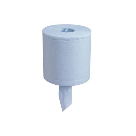 Jangro Coreless Centrefeed Roll 150m Blue 2 Ply - dispenser paper roll.