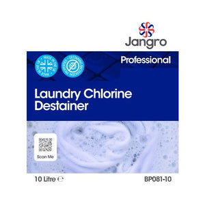 Jangro Laundry Chlorine Destainer 10L - BP081-10 | Powerful Fabric Stain Remover