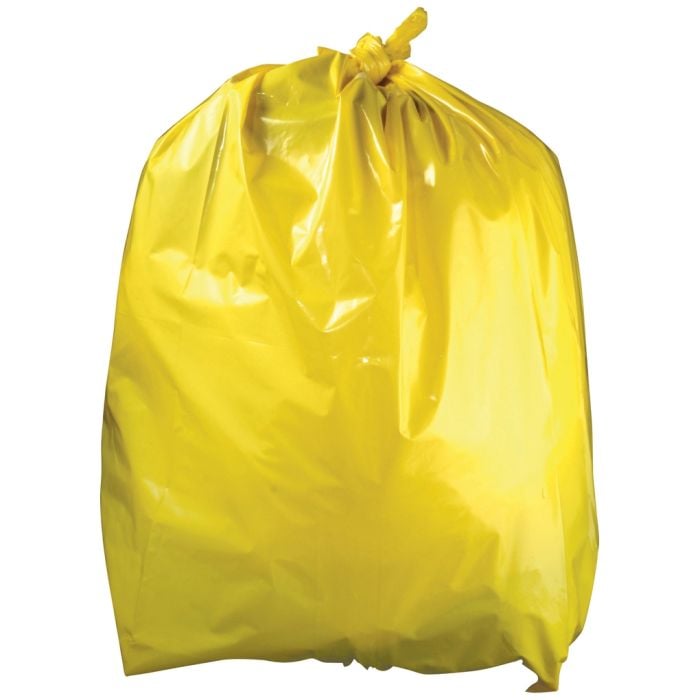 Yellow Refuse Sacks 18x29x39 | Pack of 200 | 15kg Capacity | CM160-Y