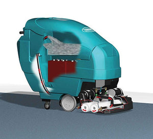 Tennant ReadySpace 1610 Carpet Cleaner – low-moisture interim cleaning machine with cutaway view.