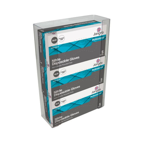 Triple Glove Box Holder DG251 – wall-mounted dispenser for nitrile disposable gloves.