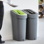 UBin Grey Recycling Bin CB380 | 70L Eco Waste Bin with Lid | Sustainable & Durable