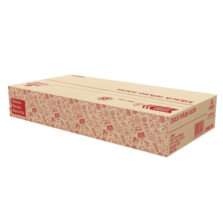 Packaging for Jangro Contract Black Refuse Sacks, 18" x 29" x 38", 200 count.