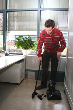 Rubbermaid Lobby Broom Black - FG637400BLA | Durable Commercial Sweeping Tool