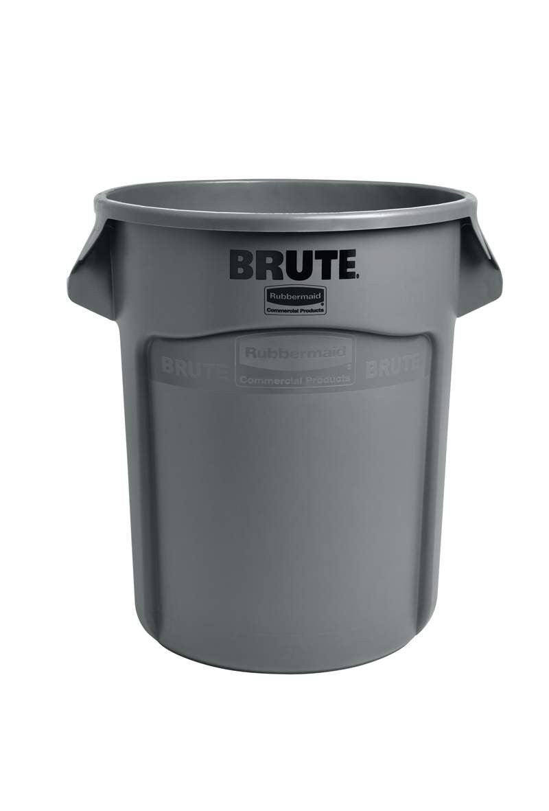 Round Brute Bin 75.7L Grey FG262000GRAY | Heavy‑Duty Bin