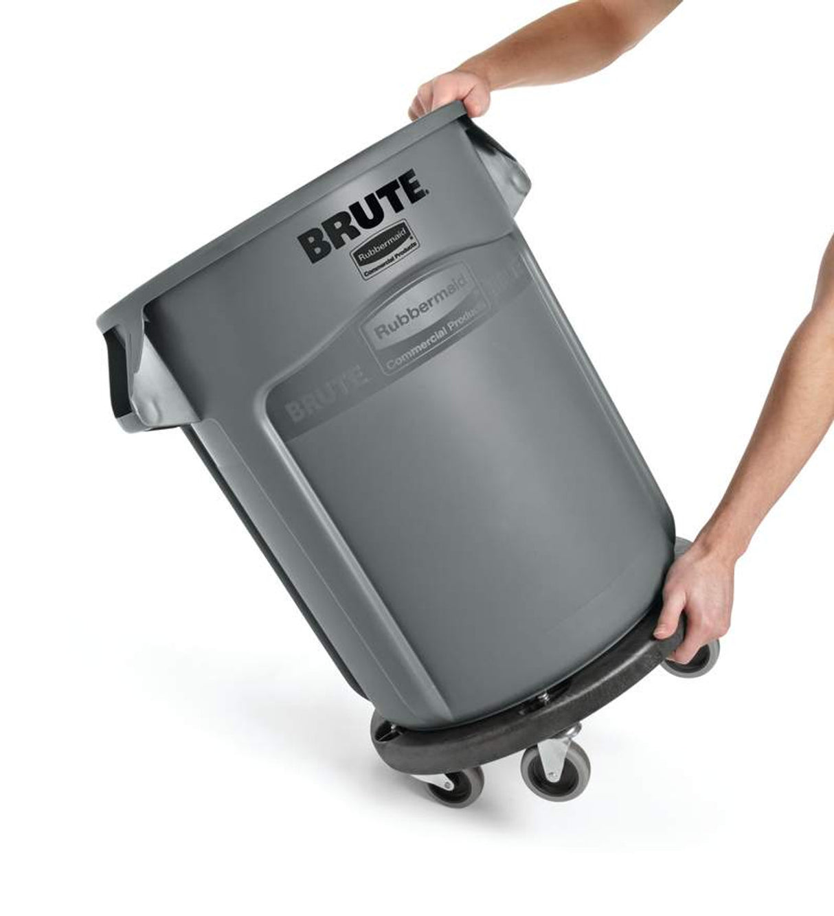 Round Brute Bin 75.7L Grey FG262000GRAY | Heavy‑Duty Bin