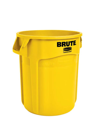 Round Brute Bin 75.7L Yellow G262000YEL | Heavy‑Duty Waste Bin