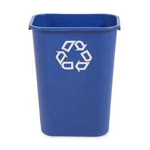 Desk side Recycling Bin 39L Blue - FG295773BLUE - CB320 | Rubbermaid Slim Office Recycling Bin