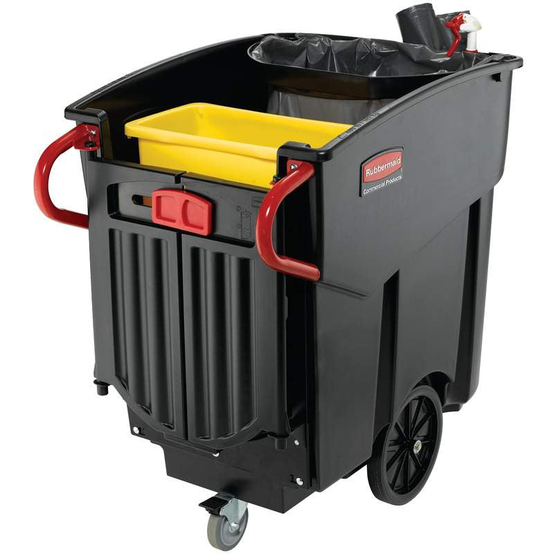 Rubbermaid Mega BRUTE Mobile Waste Collector 450L Black - FG9W7300BLA | High‑Capacity Commercial Waste Cart