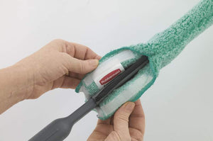 Quick Connect Flexi Dustwand with Microfibre - FGQ85000 | Green Handle for Professional Dusting