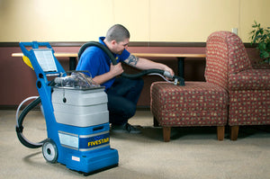 Prochem FiveStar Carpet Machine - TR300 in use for cleaning upholstery.