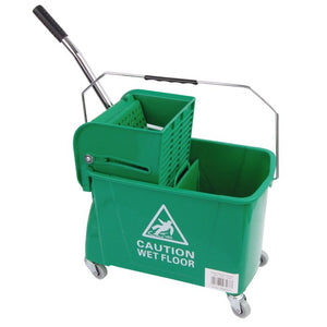 Speedy Flat Mop Bucket & Wringer Green HB040-G 101248 G | Durable Cleaning Solution