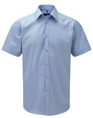 Russell Collection Mens SS H'Bone Shirt