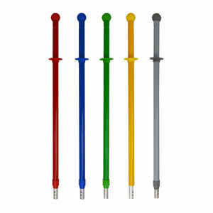 Telescopic Blue Globe Top Handle for Flat Mop - X0038292 | Adjustable Mop Handle