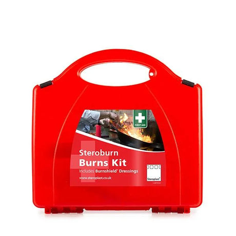 Steroplast Steroburn Burns Kit – first aid kit for burn treatment.